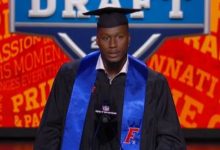 Watch as Carlos Dunlap graduates from Florida at the NFL Draft