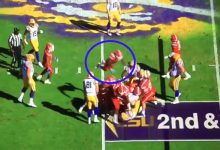 WATCH: Florida DB jumps off the top rope to splash a pile of players