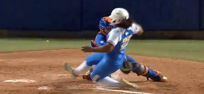 Confounding blown call helps UCLA upend Florida in Game 2 of 2018 WCWS
