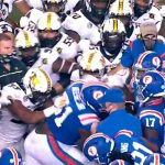 Watch as Florida, Missouri brawl wildly at halftime after late hit on Kyle Trask