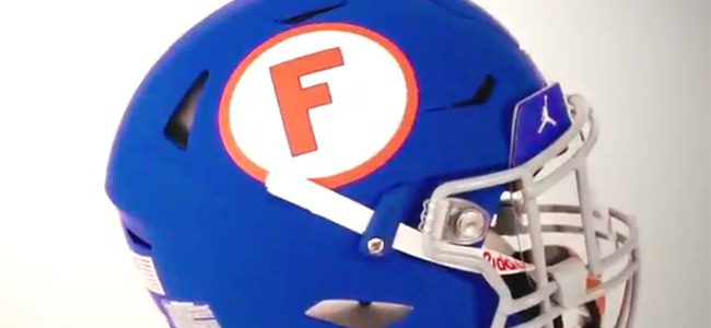 LOOK: Florida Gators unveil blue throwback helmets as part of 1960s uniform for Missouri game