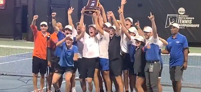 No. 1 Florida Gators men’s tennis wins first national title in program history, defeating No. 2 Baylor