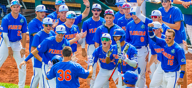 Florida Gators baseball makes history with 24 runs, six homers to extend College World Series final
